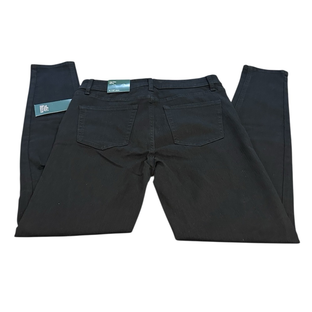 Wild Fable High Rise Skinny Jeans Black Distressed Size‎ 4 New